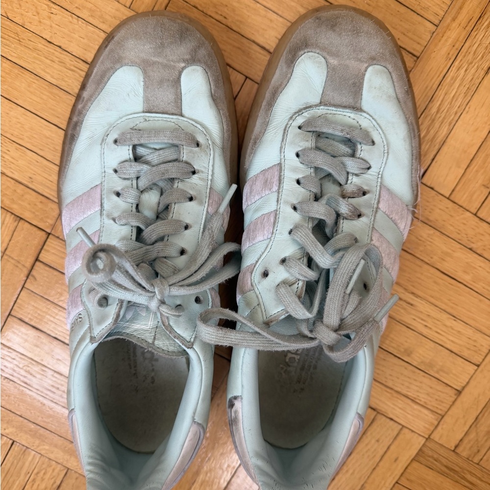 adidas Women's White and Seagram Sneakers